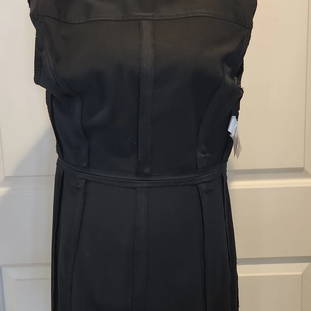 Zara exquisite material blk dress, M - Picture 8 of 15
